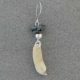 Bear Tooth and Gemstone Earring