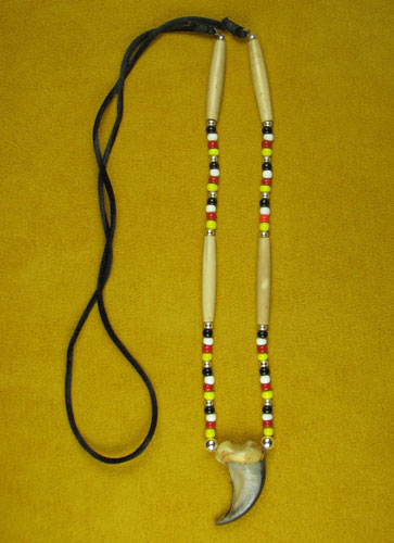 Single Bear Claw Four Directions Necklace - Mesa Farm :: Native ...