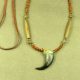 Single Bear Claw Necklace with Jasper and Riverstone Beads