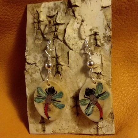 Dragonfly Antler Earrings