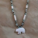 Bone Bear Cutout Necklace