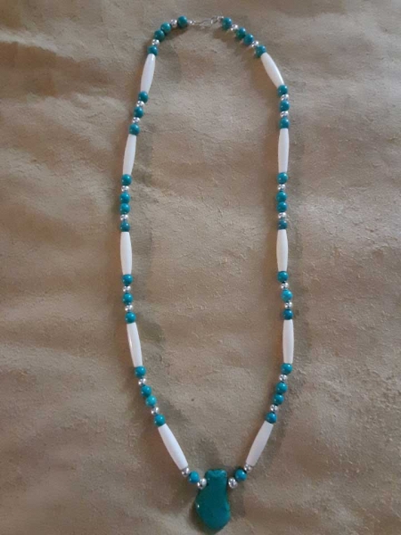 Turquoise Slab Necklace